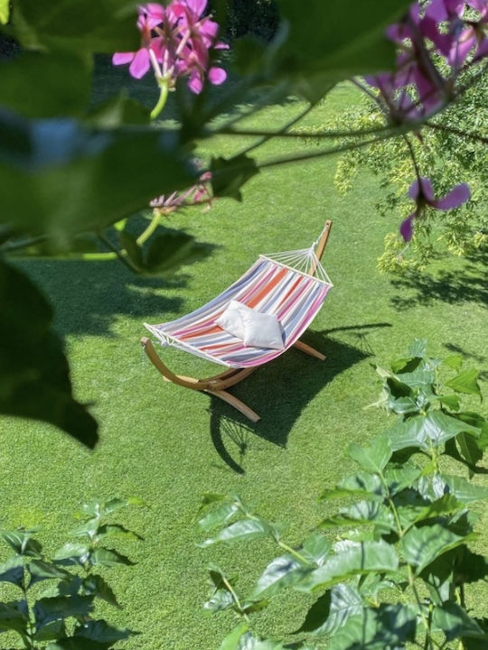Showood Single Hammock with Stand Multicolour 300x140cm