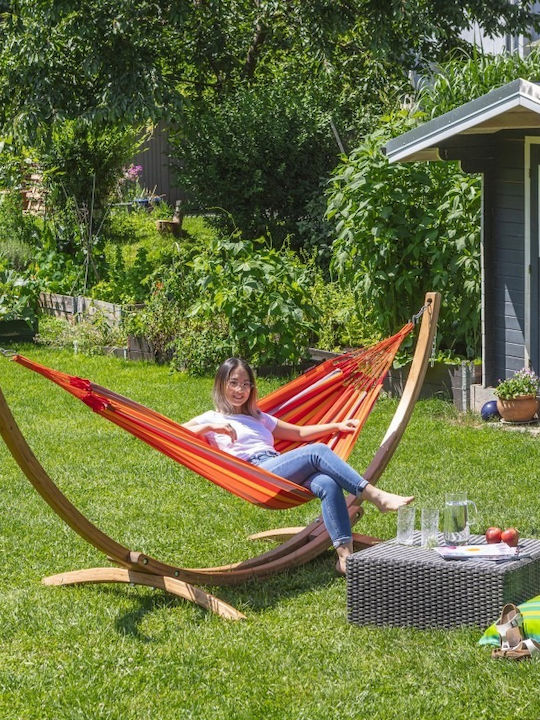 Showood Single Hammock Orange 300x140cm