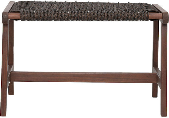 Ξύλινο Σκαμνάκι Εξωτερικού Χώρου Mesh Καφέ 41x57x57cm