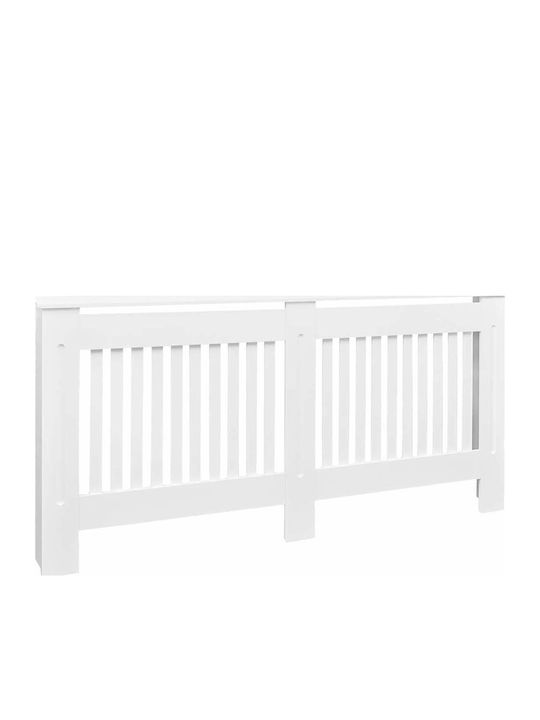 vidaXL Husă Pentru Radiator Din MDF Alb 172x19x81cm