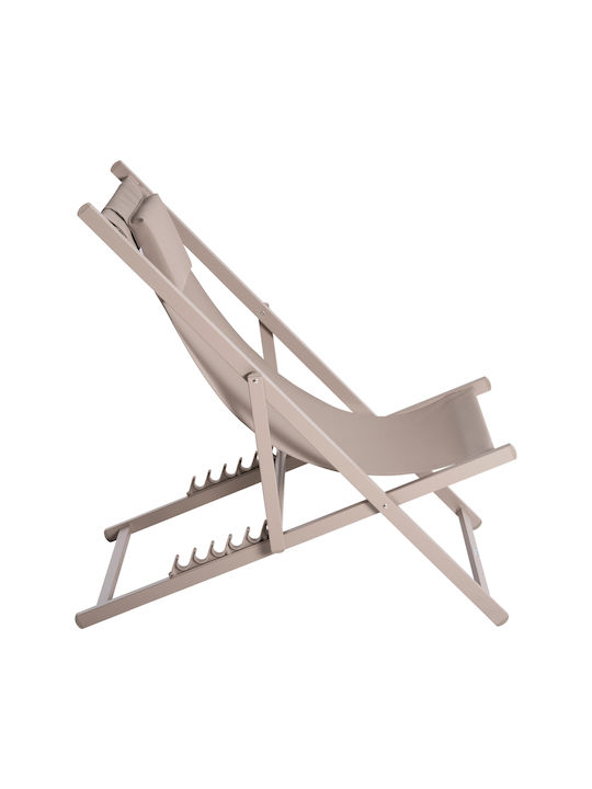 Deckchairs Aluminum Champagne 59.5x102.5x94cm