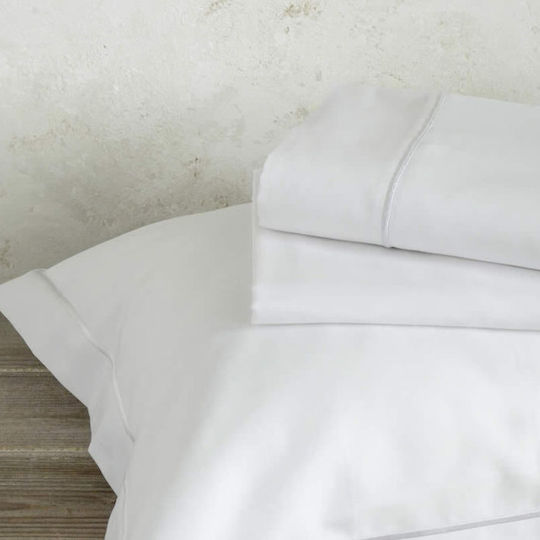 Nima Forever Set Cearceafuri Mireasă Super Double 4buc White 240x270cm