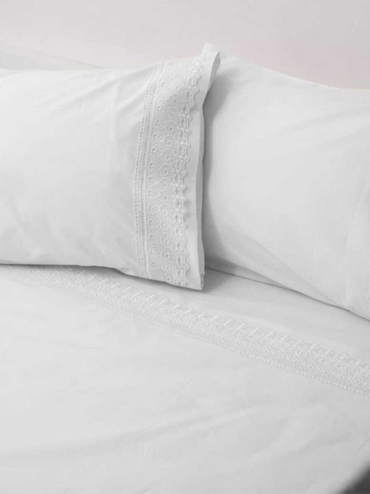 Viopros Νο9 Set Cearceafuri Mireasă Super Double 4buc 240x265cm