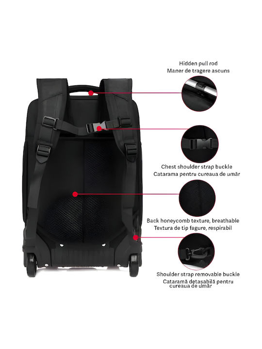 Quasar Backpack Αδιάβροχο 40lt Μαύρο