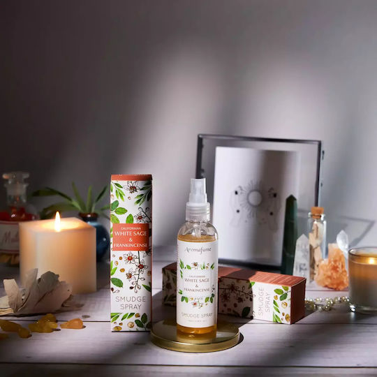 Spray Aromatic pentru Curățarea Energetică a Spațiului Aura Salvie & Tămâie 100ml