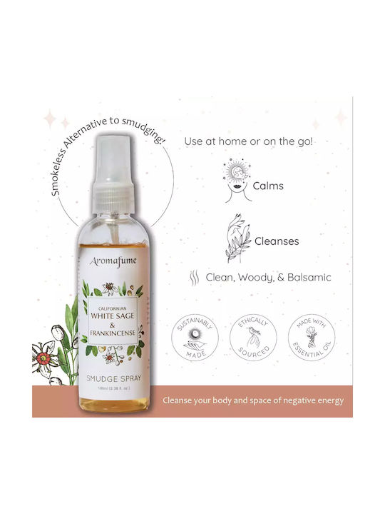 Aromatic Spray for Energy Cleansing of Space Aura Sage & Frankincense 100ml