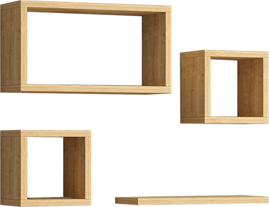 Ράφι Babine Oak 84x15x44εκ.