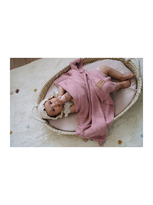 La Millou Bamboo Nursery Swaddling Blanket Light Blue Light Denim 80x100cm