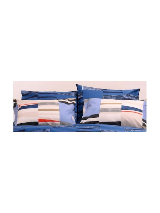 Melinen Tommy Pillowcase Set Tommy Blue 50x70cm.