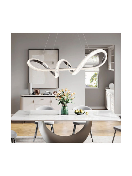 Inlight Adjustable Pendant Light Silver 120x120cm