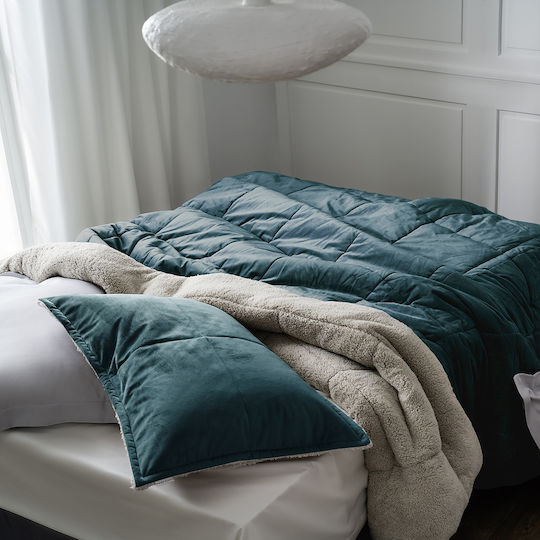 Gofis Home Teddy Μαξιλαροθήκη 407/09 Jean Blue 50x70εκ.