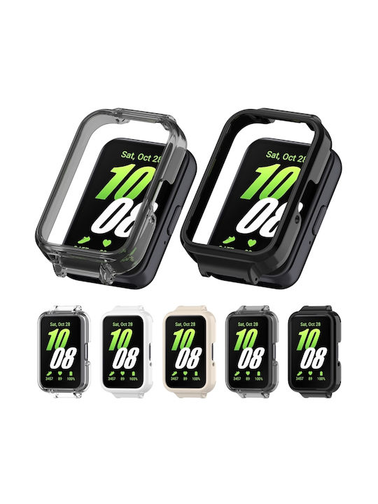 Κάλυψης Carcasă de Plastic în culoarea Alb pentru Samsung Galaxy Fit 3