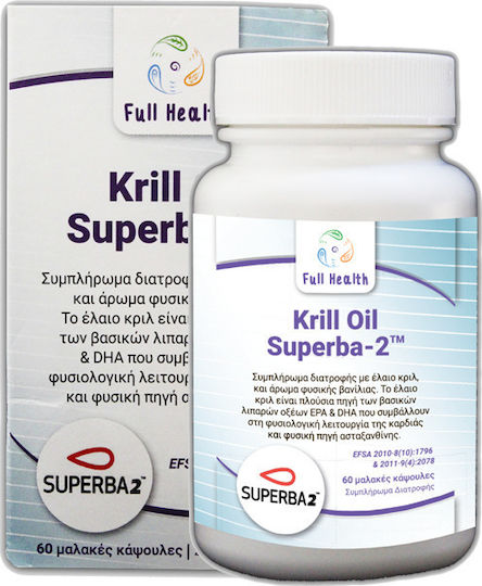 Full Health Krill Oil Antarctic 500mg 60 μαλακές κάψουλες