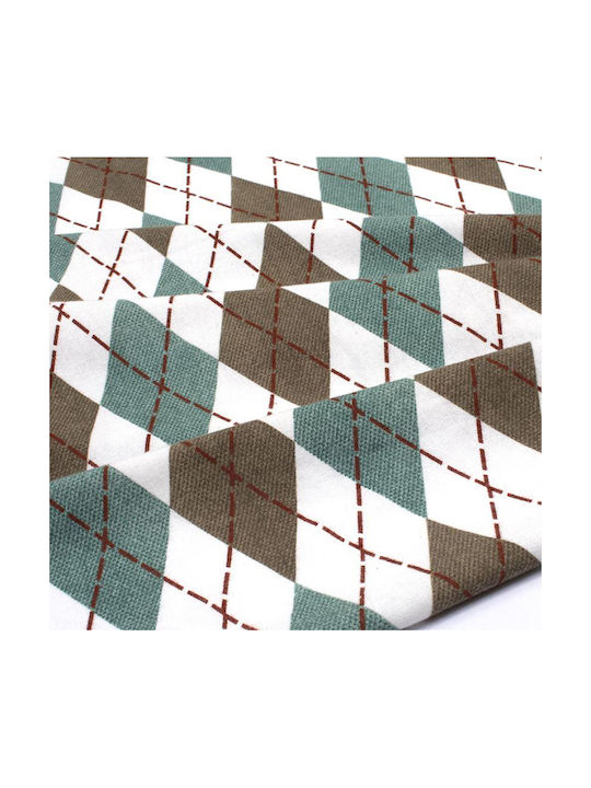 Dimcol Diamond Pillowcase with Envelope Cover 329 Petrol 50x70cm.