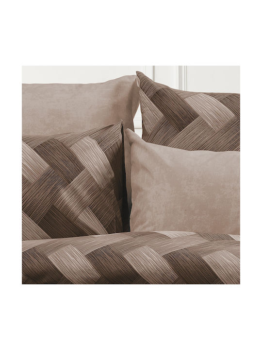 Dimcol Alcmene Pillowcase with Envelope Cover 451 Beige 50x70cm.