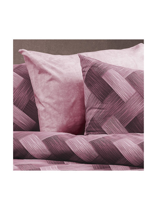 Dimcol Alcmene Pillowcase with Envelope Cover 453 Mauve 50x70cm.