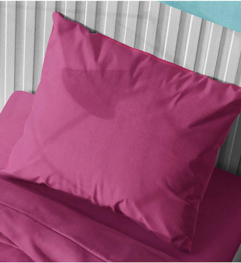 Dimcol Solid Față de Pernă cu plic de acoperire Fuchsia 50x70cm.
