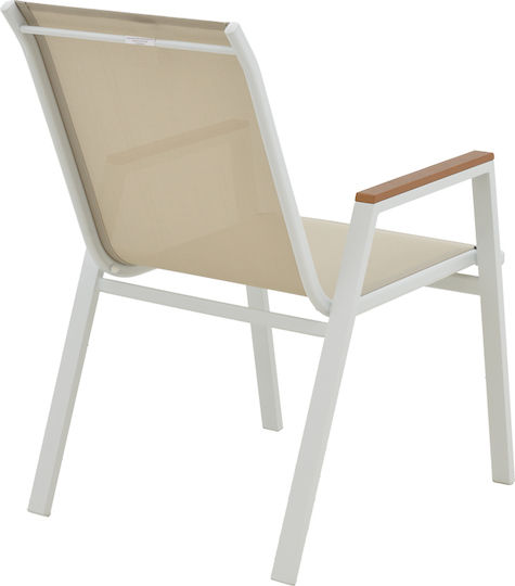 Gartenstühle Azelie Beigefarbene 77x55x94cm