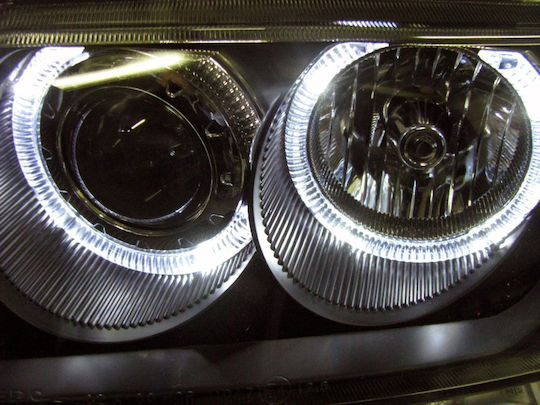 Depo Предни светлини Ангелски очи за Opel Астра 1998-2004 2бр