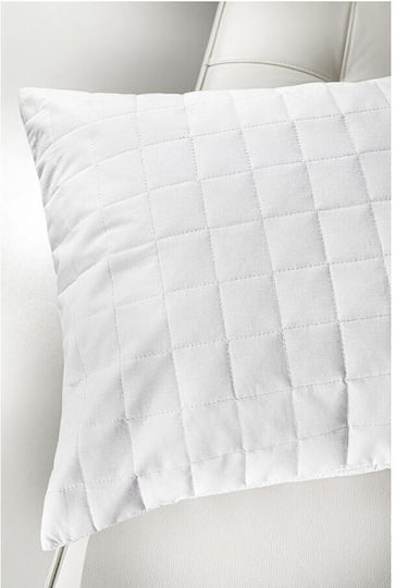 La Luna Luxurious Kissenbezug-Set mit Umschlagumschlag Gesteppt Weiß 50x70cm.