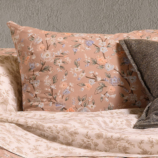Melinen Amy Σετ Μαξιλαροθήκες με Φάσα Beige 50x70εκ.