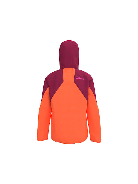 Junior Pyry Drymaxx Skijacke Orange Glow Halti Kid Pyry Dx ist eine sportliche und vielseitige Skijacke für Kinder