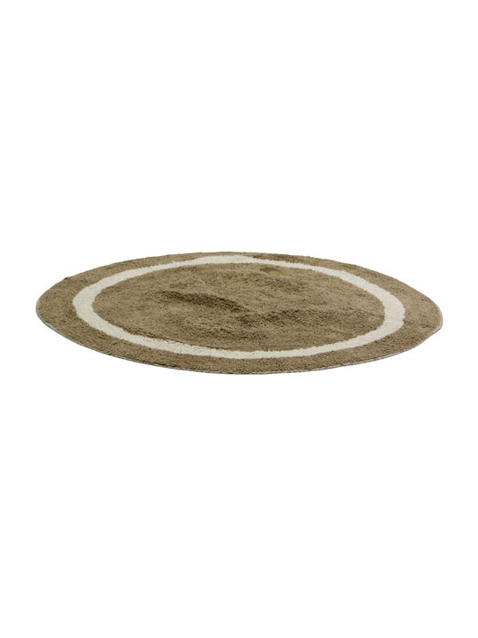 Viosarp Bath Mat Cotton Round Width 100cm (Various Colors)