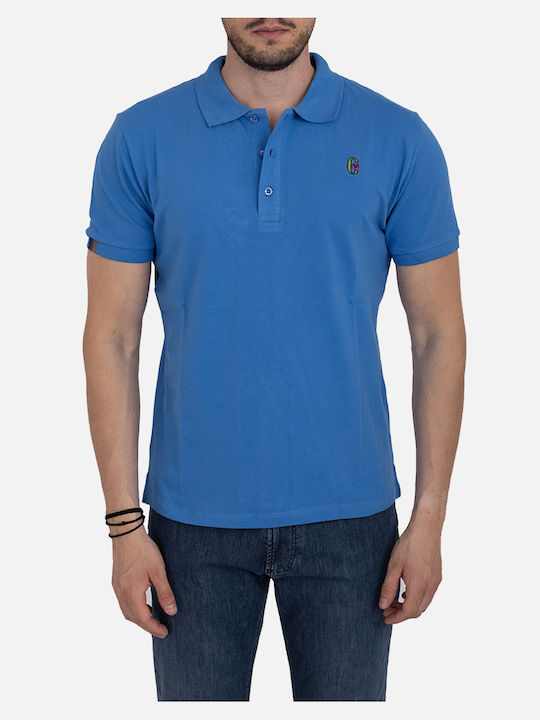 Conte Of Florence Ανδρική Μπλούζα Κοντομάνικη Polo Blue