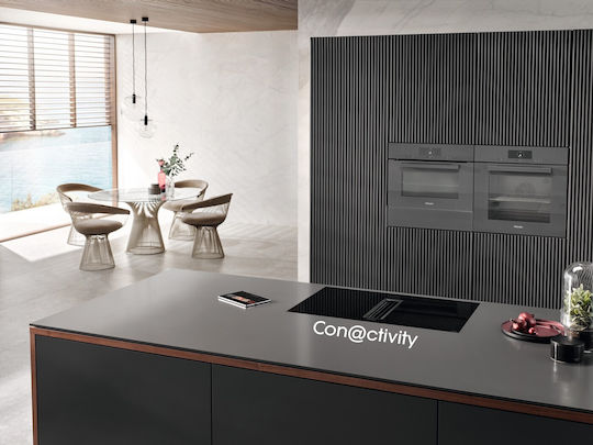 Miele Επαγωγική Εστία Αυτόνομη με Απορροφητήρα & Λειτουργία Κλειδώματος 80x52εκ.