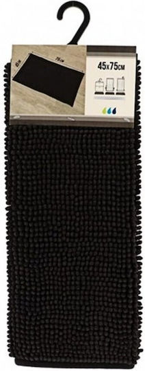 Πατάκι Μπάνιου Microfiber AT00013060 Μαύρο 45x75εκ.
