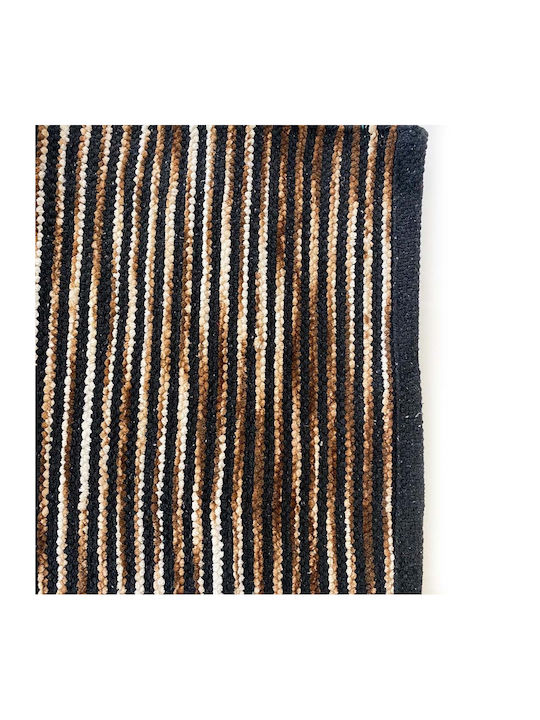 TnS Bath Mat 39-958-0455 Black, Brown & White 40x60cm