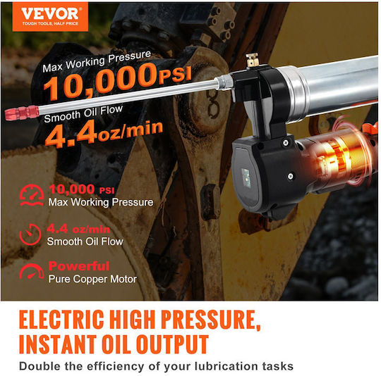 Vevor Kit Electric Grease Gun Power 200W/Battery 20V