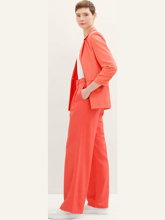 Women's Fabric Trousers Red