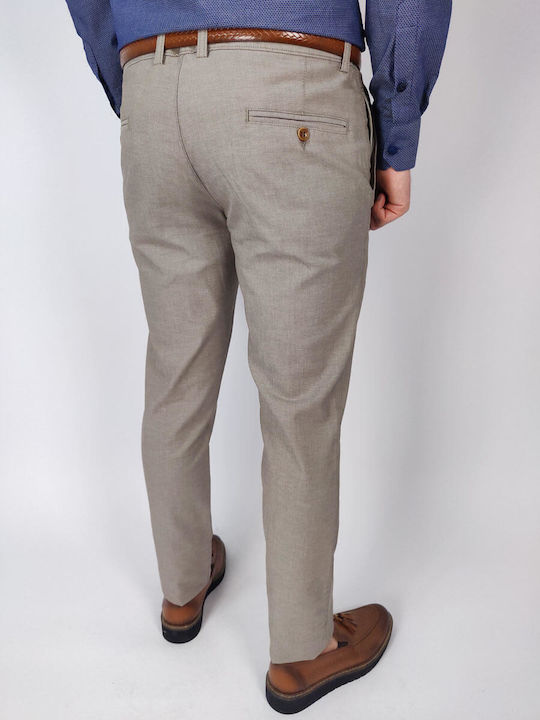 Ανδρικό Παντελόνι Chino Slim Fit Μπεζ