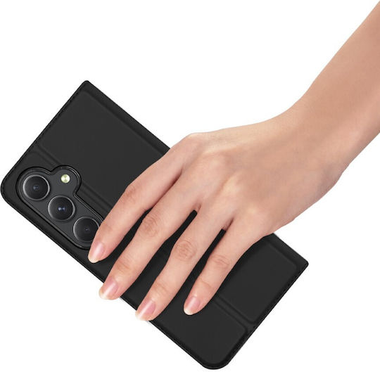 Dux Ducis Skin Pro Back Cover Σιλικόνης / Δερματίνης / Δερμάτινο Μαγνητικό Μαύρο (Samsung Galaxy A55 5G)