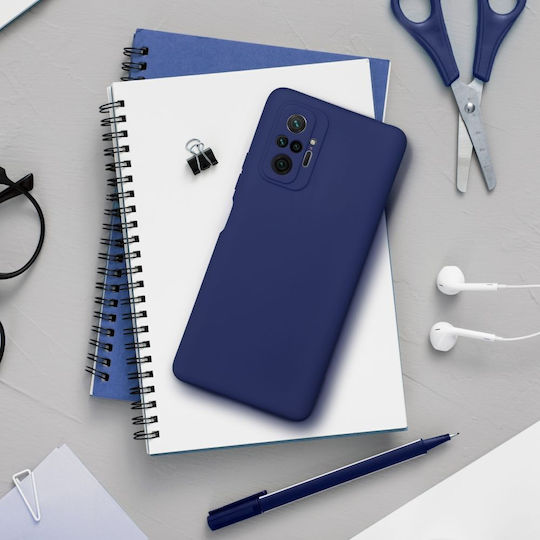 Back Cover Silicone Set with Glass Blue (Xiaomi Redmi 13C)