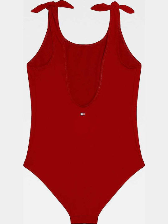 Tommy Hilfiger Παιδικό Μαγιό Ολόσωμο Κόκκινο