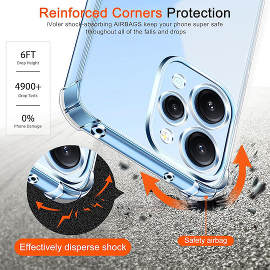 Techsuit Shockproof Clear Back Cover Σιλικόνης Διάφανο (Redmi 12 4G / Redmi 12 5G)