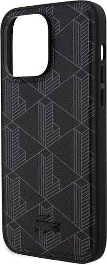 Lacoste Blend Monogram Magsafe Back Cover Plastic Black (iPhone 15 Pro Max)