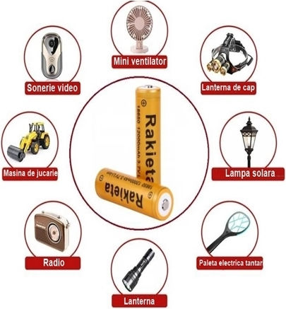 Baterii Reîncărcabile 18650 Li-ion 6800mAh 3.7V 4buc