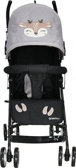 Bebe Stars Buggy Deer Regenschirm Kinderwagen Geeignet ab 6+ Monaten Grey 6.25kg