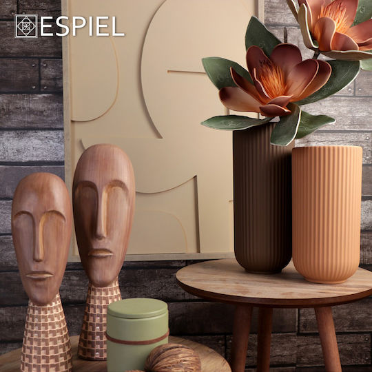 Espiel Διακοσμητικό Βάζο Κεραμικό Πορτοκαλί Φ12xΥ23.8cm