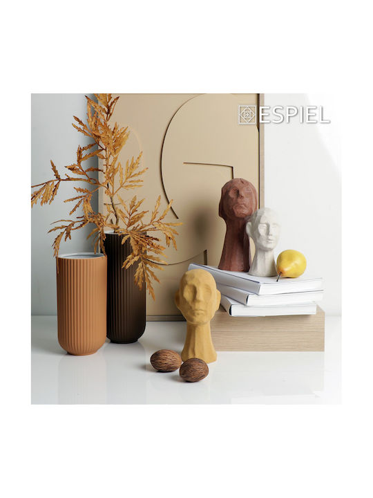 Espiel Decorative Vase Orange 12x12x23.8cm