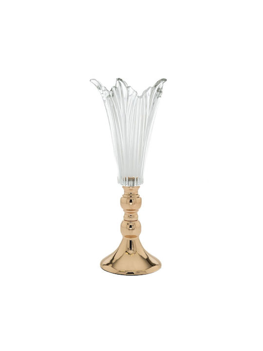 Iliadis Decorative Vase Gold 16x16x38cm