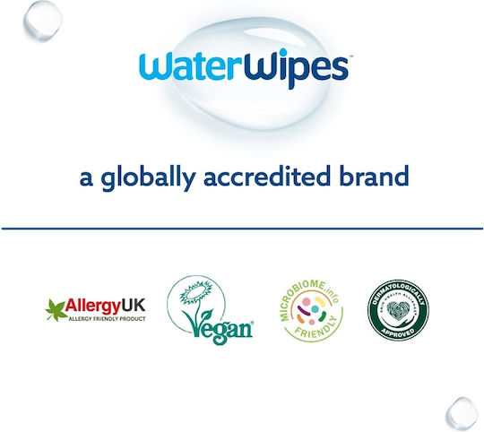 WaterWipes Hypoallergene Baby-Feuchttücher mit 99,9 % Wasser ohne Alkohol & Parabene 4x60 Stück