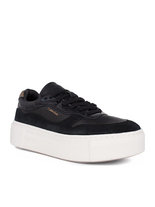 Calvin Klein Flatforms Sneakers Μαύρα