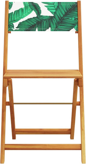 Outdoor Chair Wooden Masif Akakiaia 2pcs 38x32.5x85cm