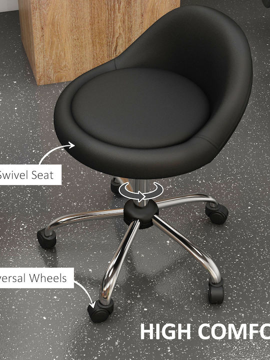 Office Desk Stool Black 35x35x83cm