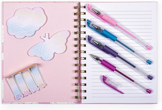 Tri-coastal Notebook with Built-in Pencil Case and 4 Note-taking Pens