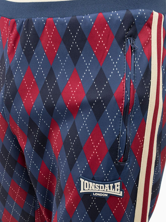 Ανδρικό Πολυεστερικό Σετ Φόρμα & Ζακέτα Lonsdale Redford Slim Fit Navy Red